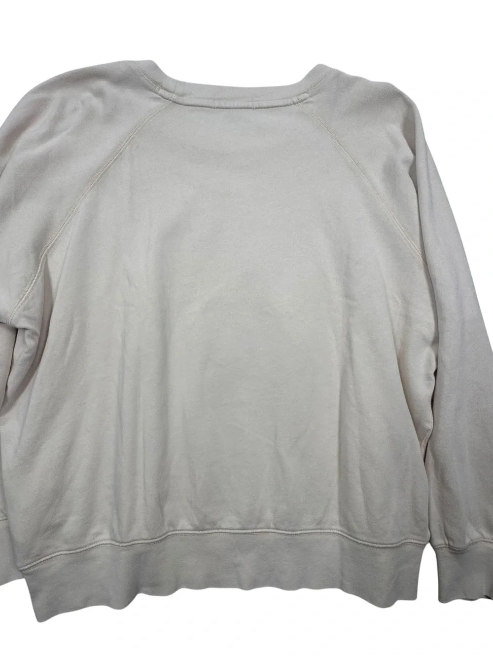 J.Crew Magic Rinse Crewneck Sweatshirt In Natural Size Medium